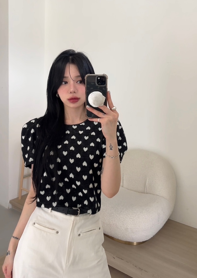 AMUSE SEOUL韓國東大門直郵女士新品推薦26春夏時尚職業T恤AMUSE SEOULT恤