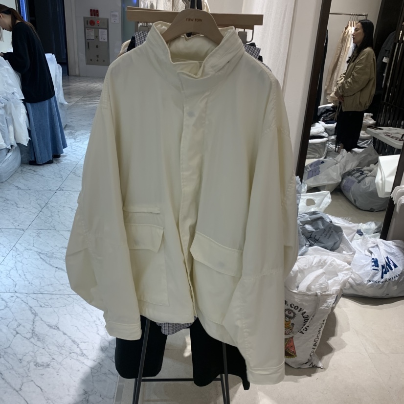 RAWROW韓國直郵實拍女裝新款推薦26春夏職業夾克皮革涂層RAWROW夾克圖色2