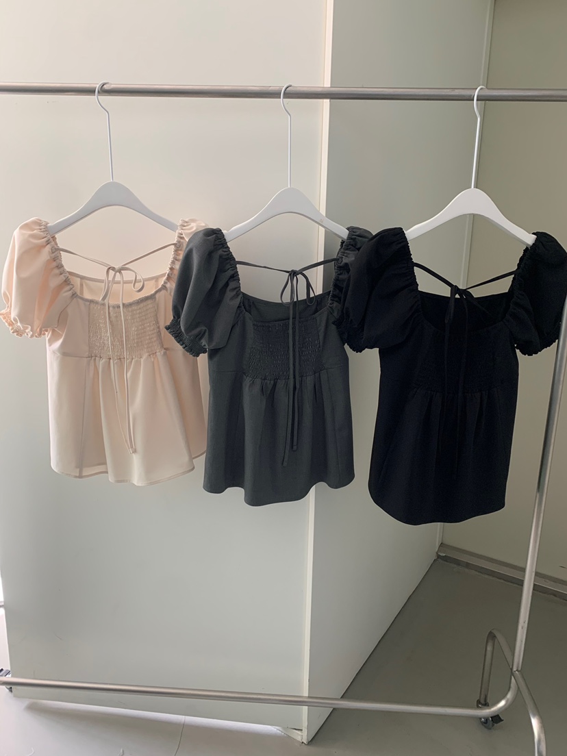 SHOP POSTER韓國直郵實拍女士新款休閑26春夏襯衫蕾絲衫SHOP_POSTER襯衫/蕾絲衫