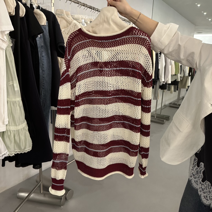 DOUBLE STANDARD/LE SMOKING/MAISONSTAFF韓國直郵女士新品休閑針織衫MAISONSTAFF針織衫