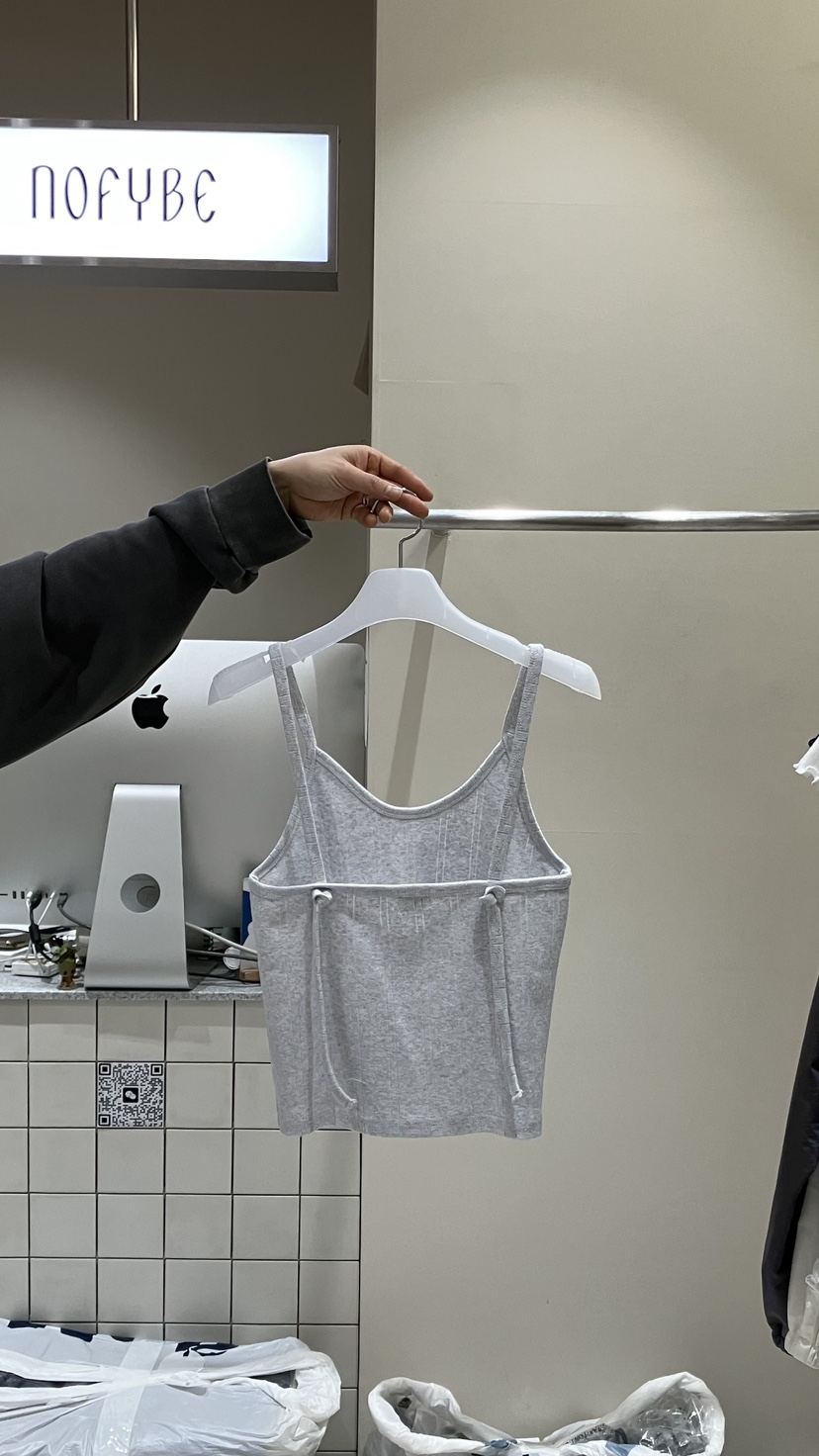 NOFYBE韓國代購女士新款26春夏熱賣推薦職業人氣吊帶背心NOFYBE吊帶/背心