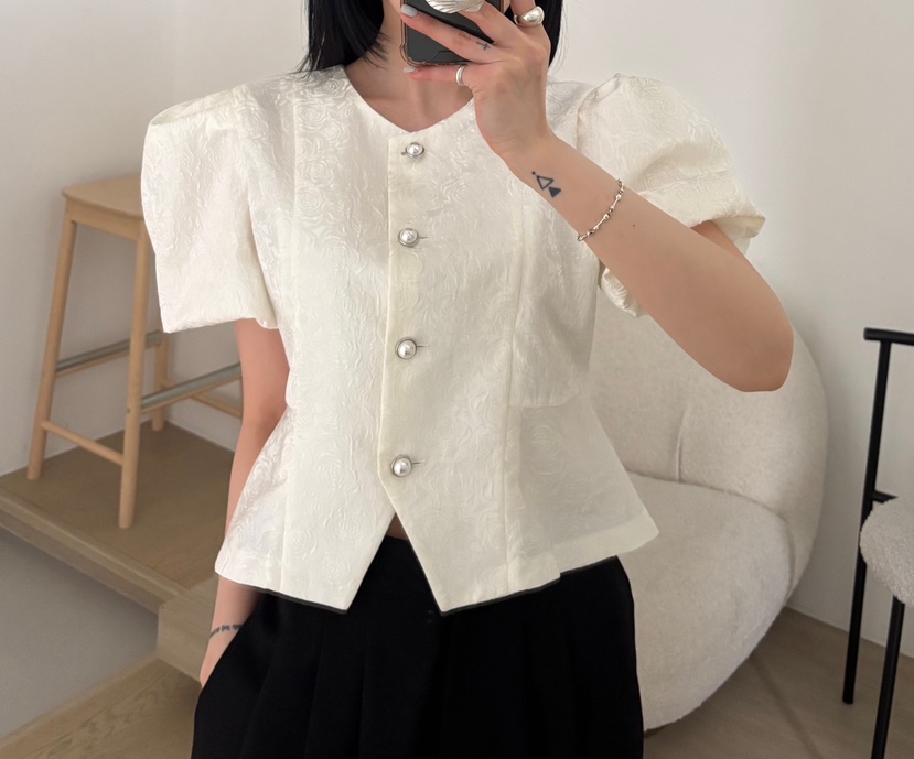 AMUSE SEOUL韓國直郵實拍女裝新款休閑推薦時尚襯衫蕾絲衫AMUSE SEOUL襯衫/蕾絲衫