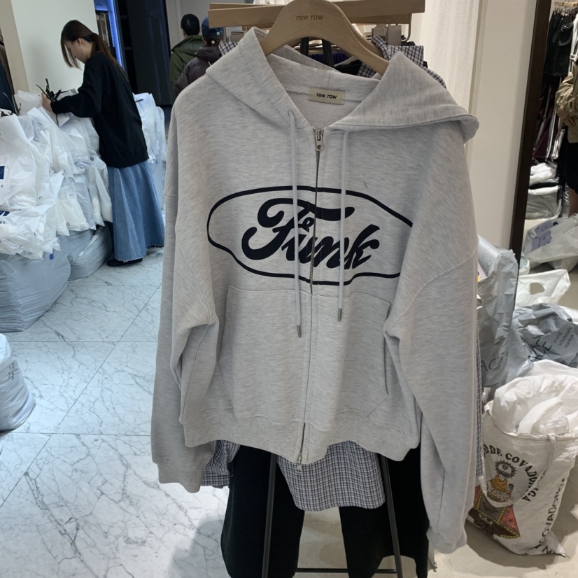 RAWROW韓國直郵實拍女裝新品推薦人氣熱賣職業衛衣連帽衫RAWROW衛衣圖色3