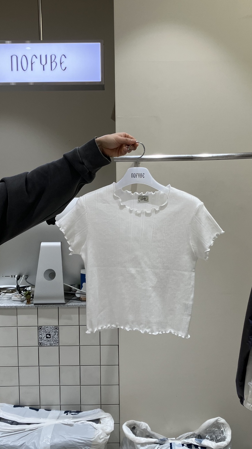 NOFYBE韓國東大門直郵女裝新品時尚熱賣推薦休閑職業人氣T恤NOFYBET恤圖色1