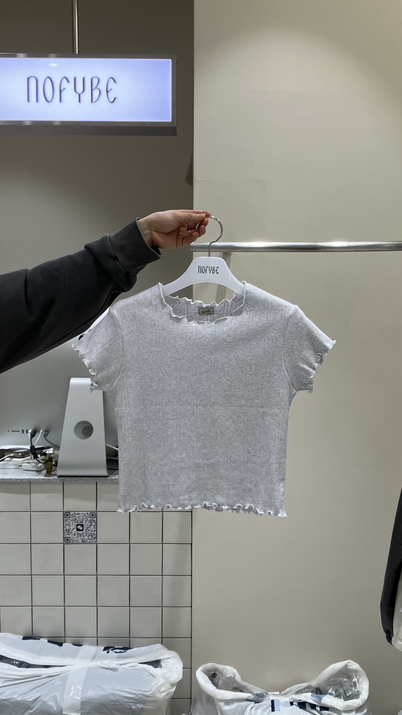 NOFYBE韓國東大門直郵女裝新品時尚熱賣推薦休閑職業人氣T恤NOFYBET恤圖色2