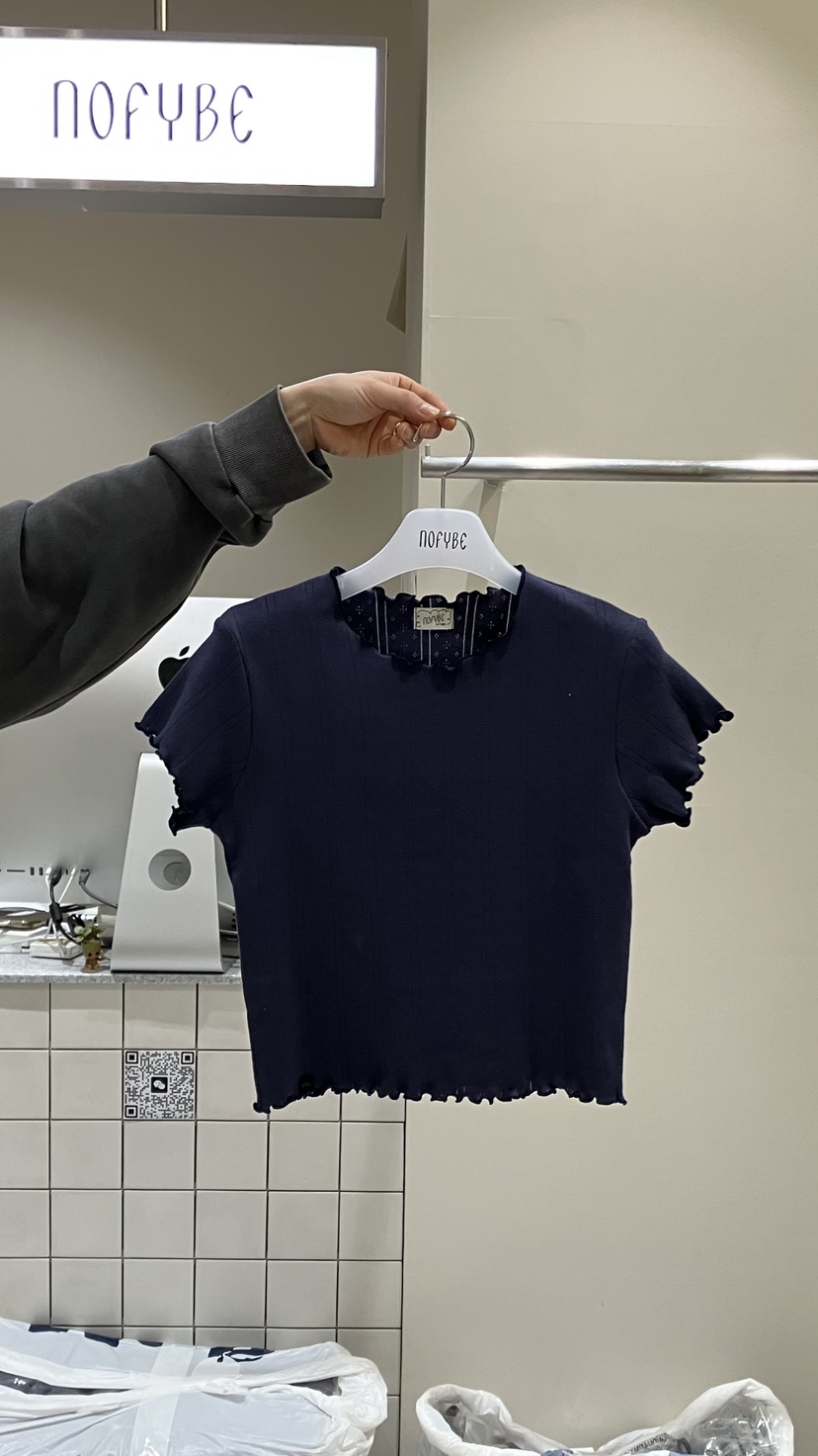 NOFYBE韓國東大門直郵女裝新品時尚熱賣推薦休閑職業人氣T恤NOFYBET恤圖色3