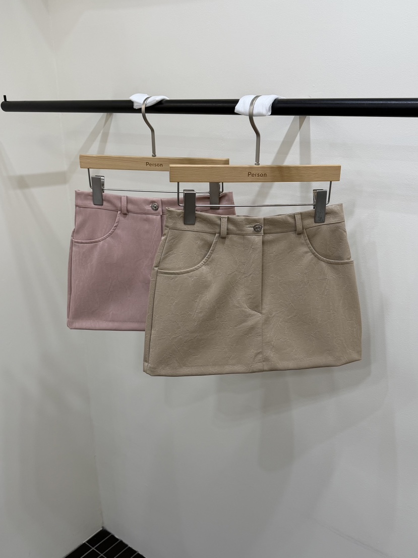 PERSON韓國東大門代購女士新款休閑時尚推薦人氣26春夏短裙PERSON短裙