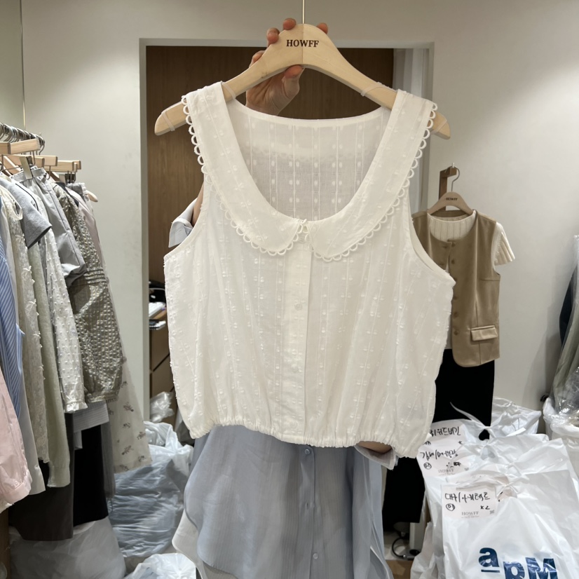 HOWFF韓國直郵實拍女裝新款熱賣推薦26春夏職業休閑吊帶背心HOWFF吊帶/背心圖色1