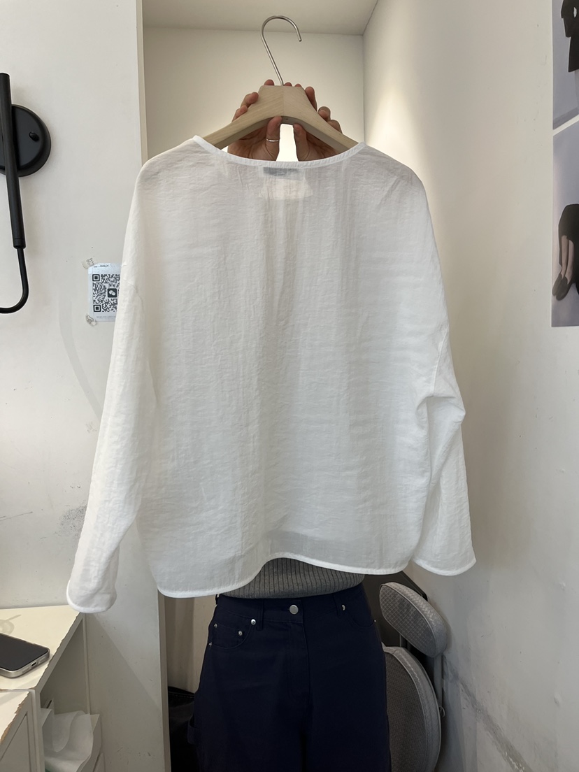 OUVIR韓國直郵實拍女士新款26春夏推薦休閑時尚襯衫蕾絲衫O.V.R/OUVIR襯衫/蕾絲衫