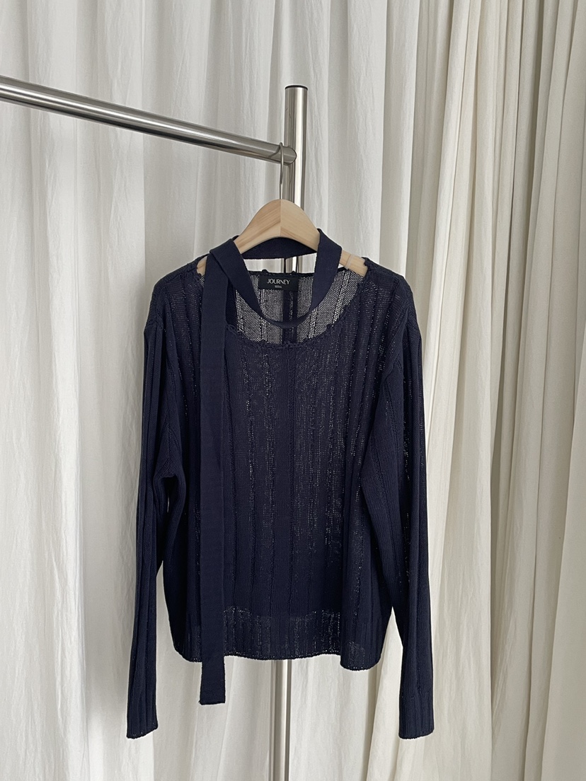 JOURNEY韓國直郵實拍女裝新款休閑熱賣人氣職業時尚針織衫JOURNEY針織衫圖色3
