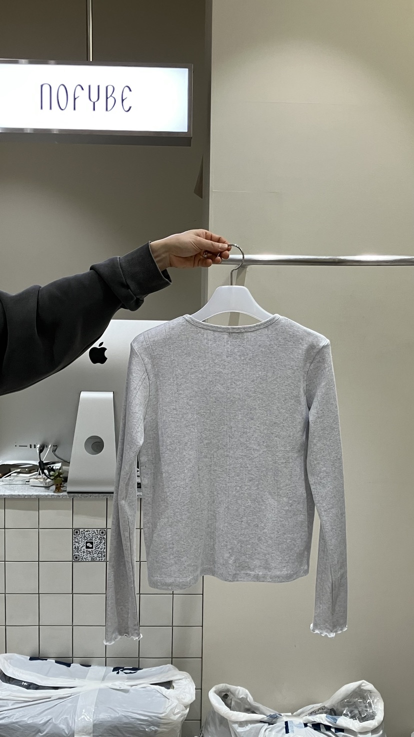 NOFYBE韓國東大門代購女裝新品職業時尚熱賣長袖T恤羊毛衫NOFYBE長袖T恤