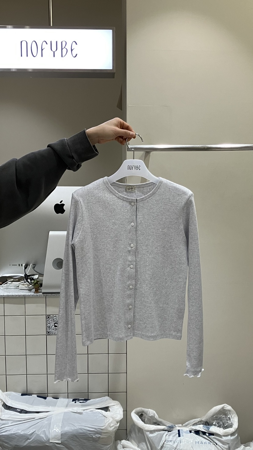 NOFYBE韓國東大門代購女裝新品職業時尚熱賣長袖T恤羊毛衫NOFYBE長袖T恤圖色1