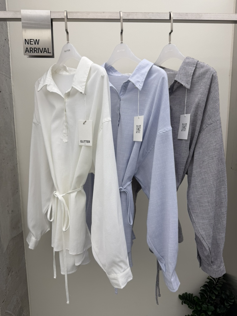 GLITTER韓國代購女裝新品職業推薦26春夏熱賣休閑襯衫蕾絲衫GLITTER襯衫/蕾絲衫