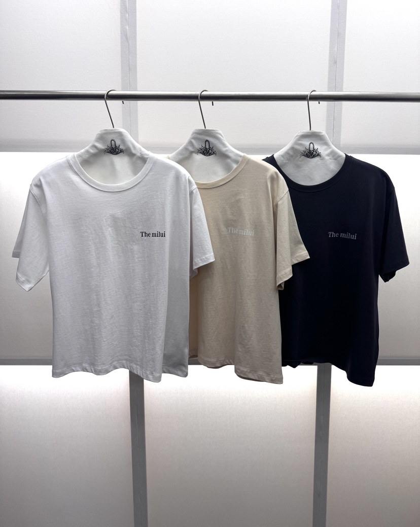 MILUI韓國代購女士新款時尚推薦休閑熱賣職業26春夏人氣T恤MILUIT恤