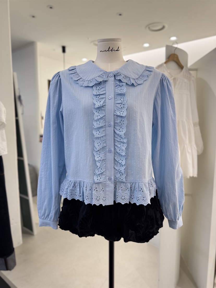 MELTED-P韓國東大門代購女士新款職業時尚熱賣襯衫蕾絲衫MELTED-P襯衫/蕾絲衫