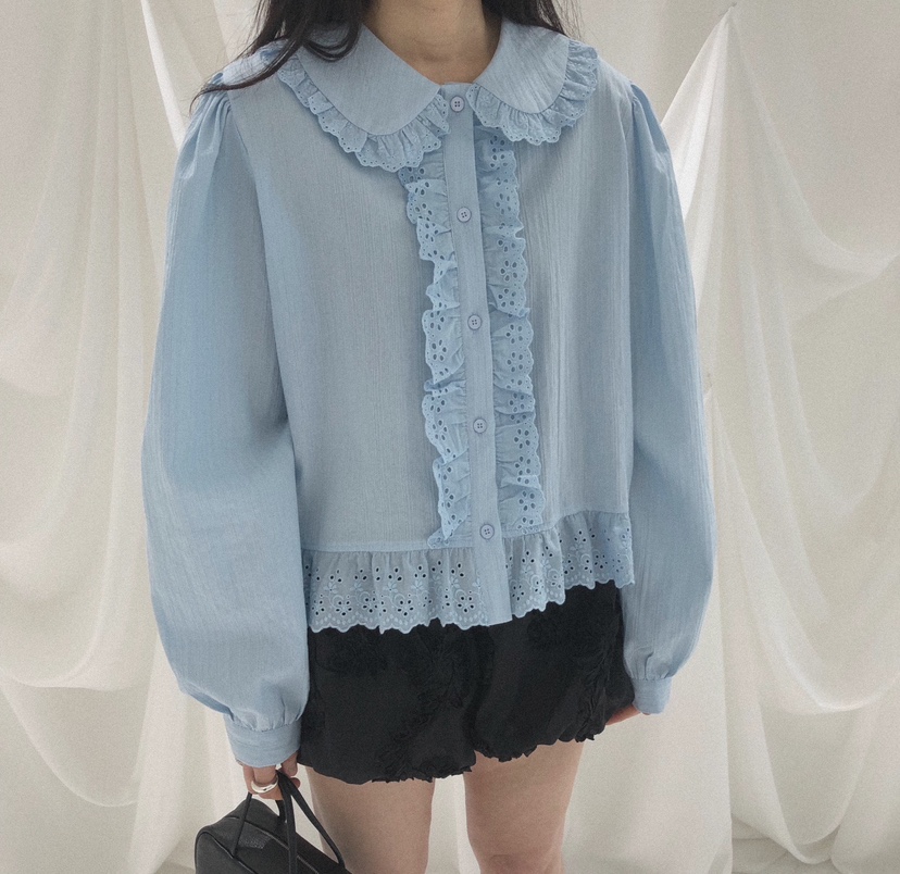 MELTED-P韓國東大門代購女士新款職業時尚熱賣襯衫蕾絲衫MELTED-P襯衫/蕾絲衫圖色1