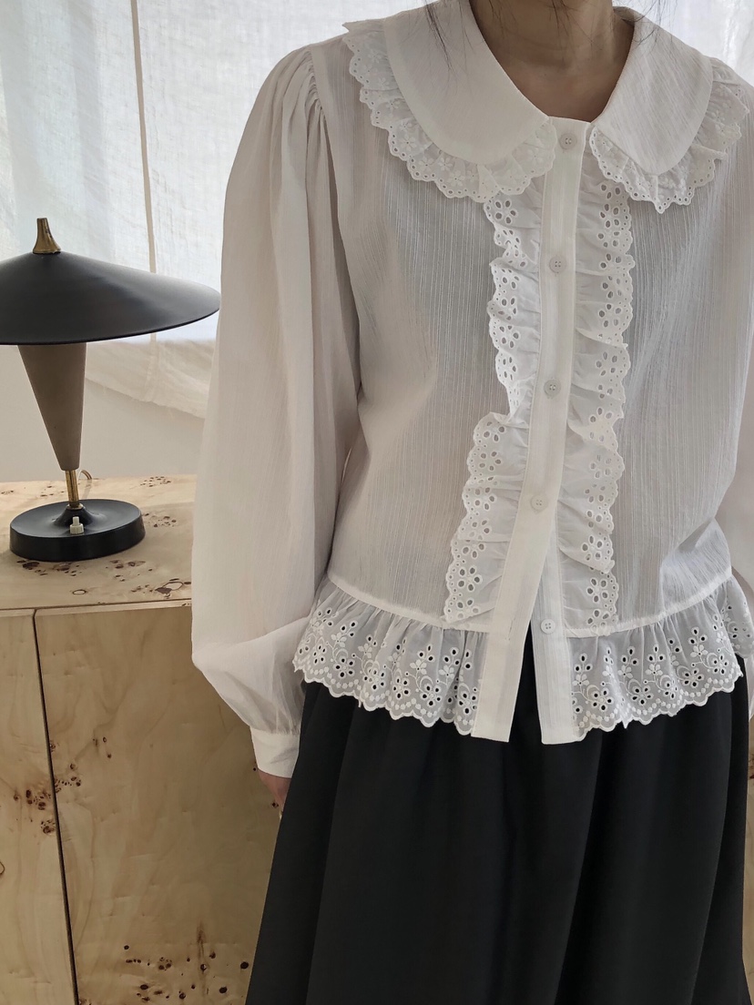 MELTED-P韓國東大門代購女士新款職業時尚熱賣襯衫蕾絲衫MELTED-P襯衫/蕾絲衫圖色2