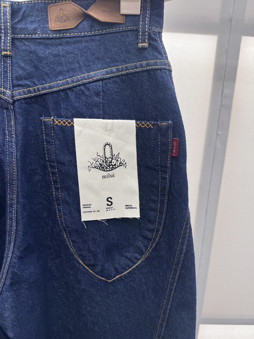 MILUI韓國東大門直郵女士新款熱賣休閑推薦26春夏職業牛仔褲MILUI牛仔褲
