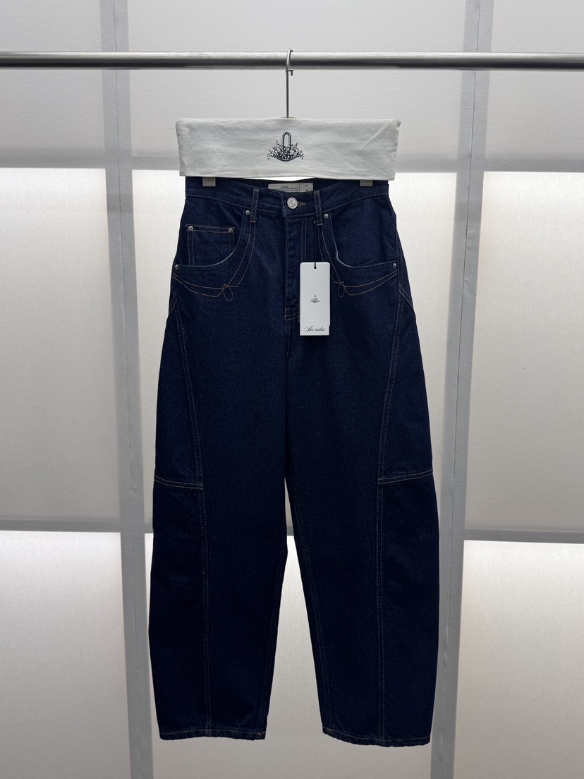 MILUI韓國東大門直郵女士新款熱賣休閑推薦26春夏職業牛仔褲MILUI牛仔褲圖色1