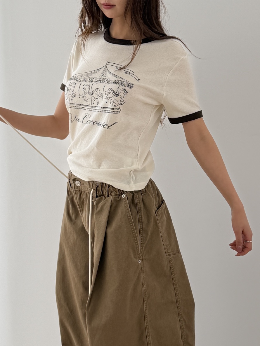 I MFACT韓國直郵實拍女士新品人氣26春夏休閑時尚熱賣T恤I MFACTT恤圖色1