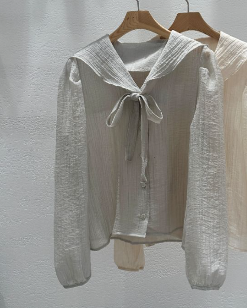 CRONG韓國東大門直郵女裝新款人氣熱賣26春夏時尚襯衫蕾絲衫CRONG襯衫/蕾絲衫圖色2