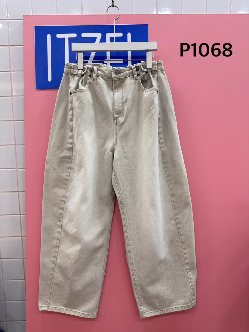 ITZEL韓國代購女裝新品職業休閑推薦時尚熱賣人氣26春夏牛仔褲ITZEL牛仔褲圖色1