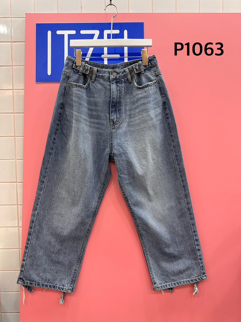 ITZEL韓國直郵女裝新款26春夏時尚熱賣職業推薦休閑牛仔褲ITZEL牛仔褲圖色1