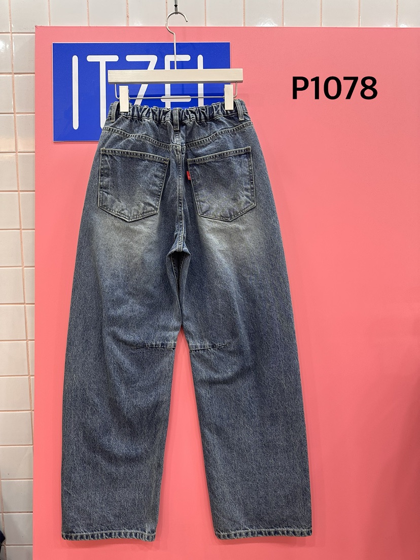 ITZEL韓國代購女裝新品時尚休閑真品26春夏熱賣職業牛仔褲ITZEL牛仔褲