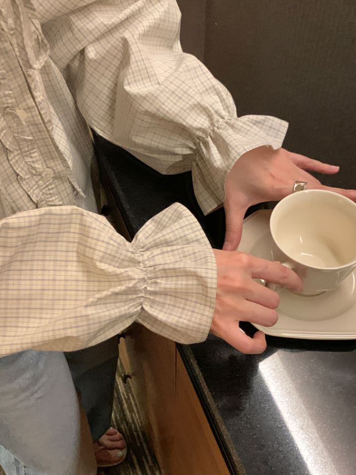 CRONG東大門代購女士新品熱賣26春夏休閑人氣時尚襯衫蕾絲衫CRONG襯衫/蕾絲衫