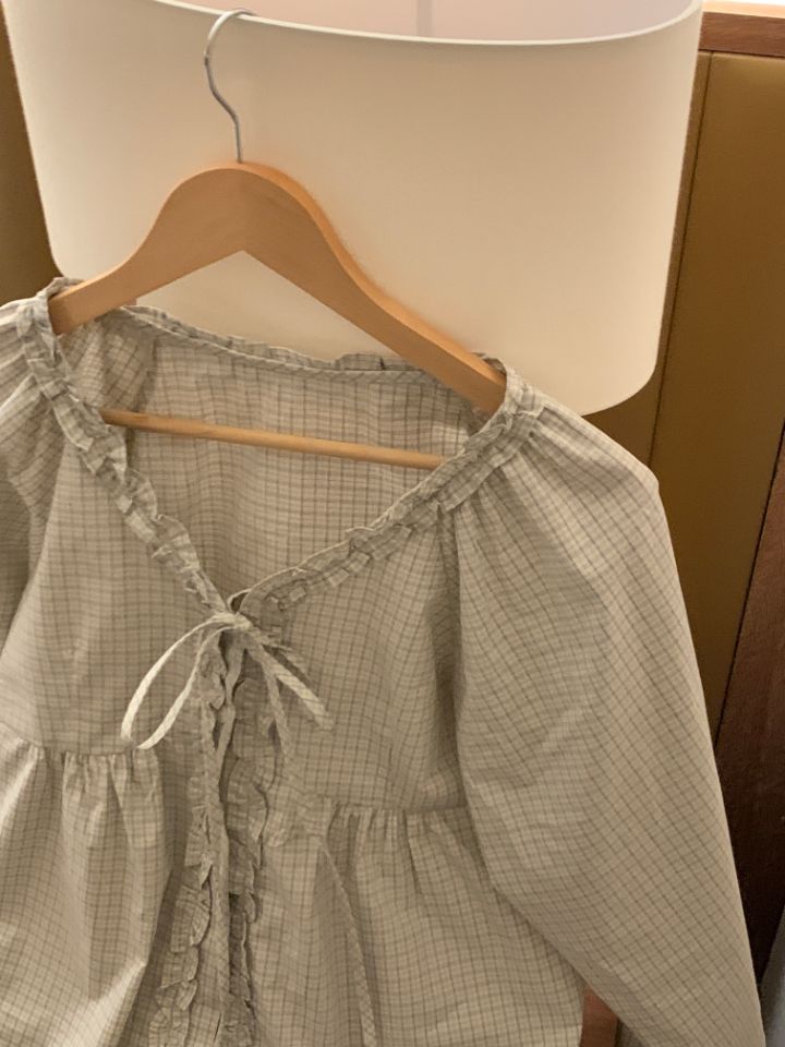 CRONG東大門代購女士新品熱賣26春夏休閑人氣時尚襯衫蕾絲衫CRONG襯衫/蕾絲衫