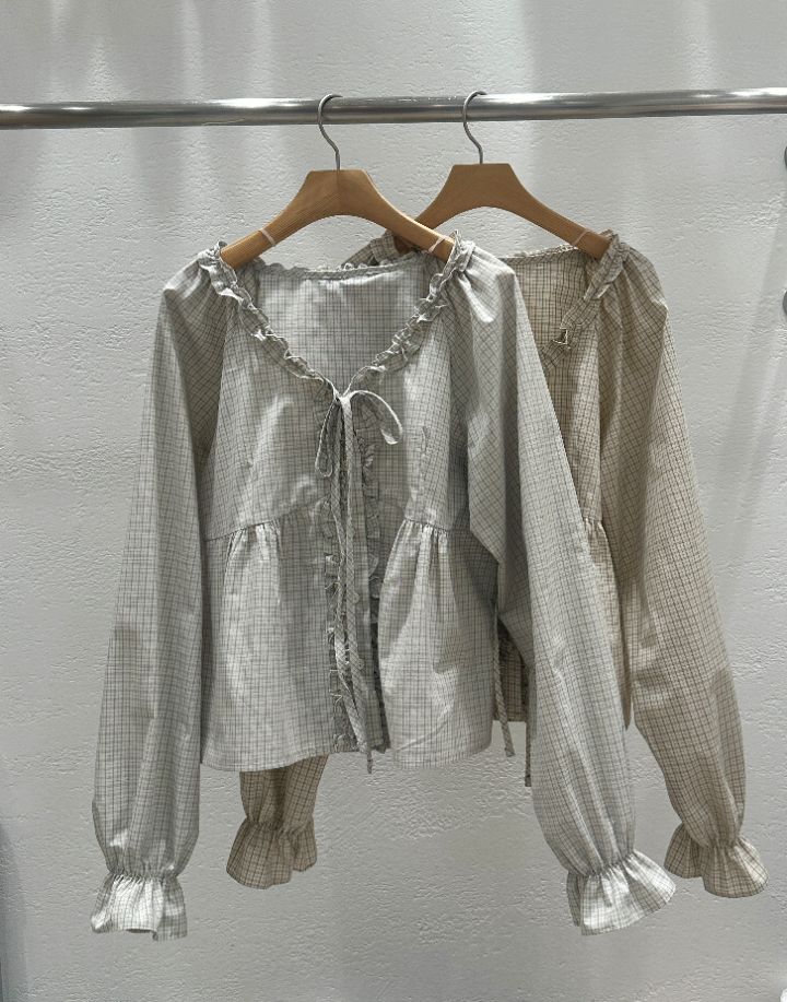 CRONG東大門代購女士新品熱賣26春夏休閑人氣時尚襯衫蕾絲衫CRONG襯衫/蕾絲衫