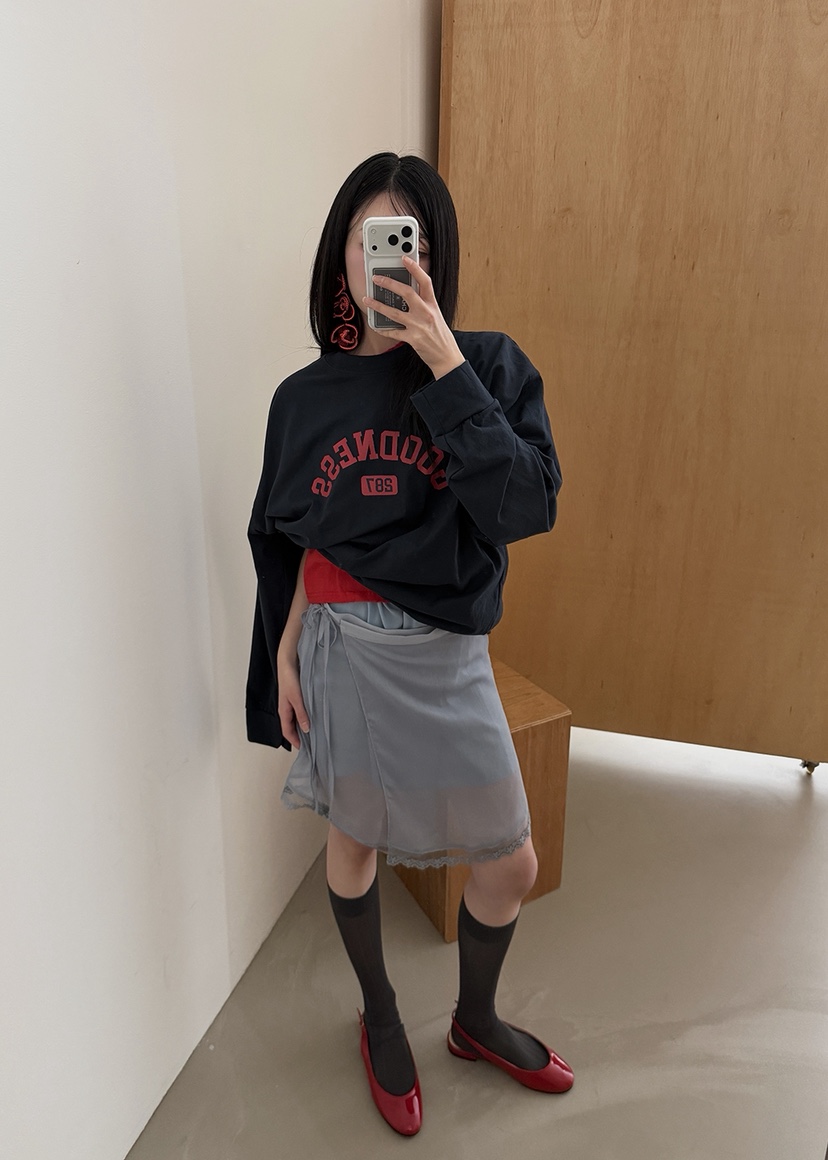 AMOOD韓國直郵女士新款26春夏職業推薦人氣熱賣時尚休閑T恤AMOODT恤