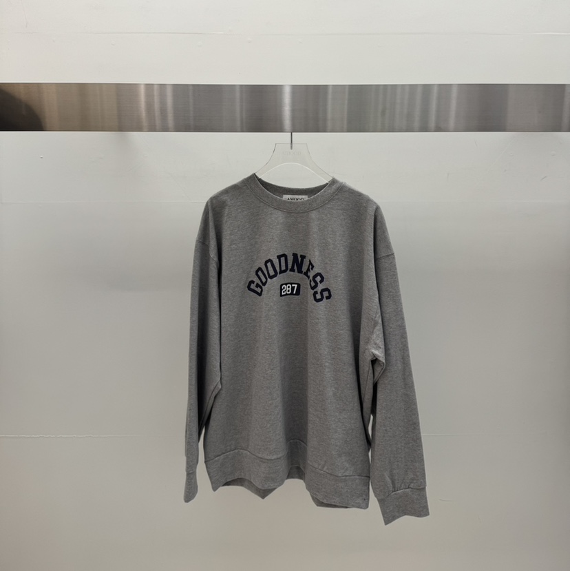 AMOOD韓國直郵女士新款26春夏職業推薦人氣熱賣時尚休閑T恤AMOODT恤圖色2