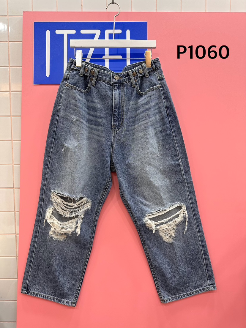 ITZEL韓國直郵實拍女裝新品時尚休閑人氣熱賣26春夏牛仔褲ITZEL牛仔褲圖色1