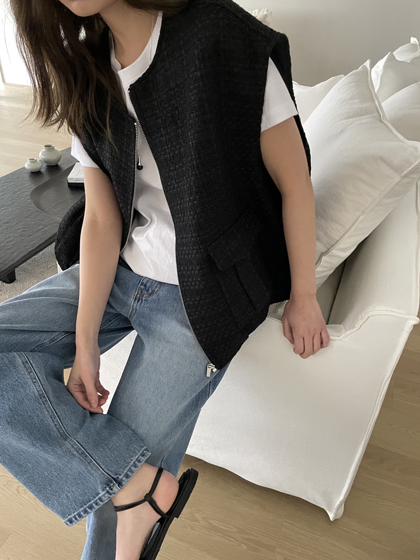 ATHEA韓國代購女士新款真品職業熱賣26春夏馬甲不含內搭粗花呢ATHEA馬甲