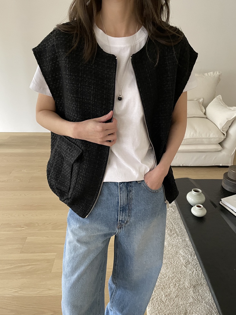 ATHEA韓國代購女士新款真品職業熱賣26春夏馬甲不含內搭粗花呢ATHEA馬甲