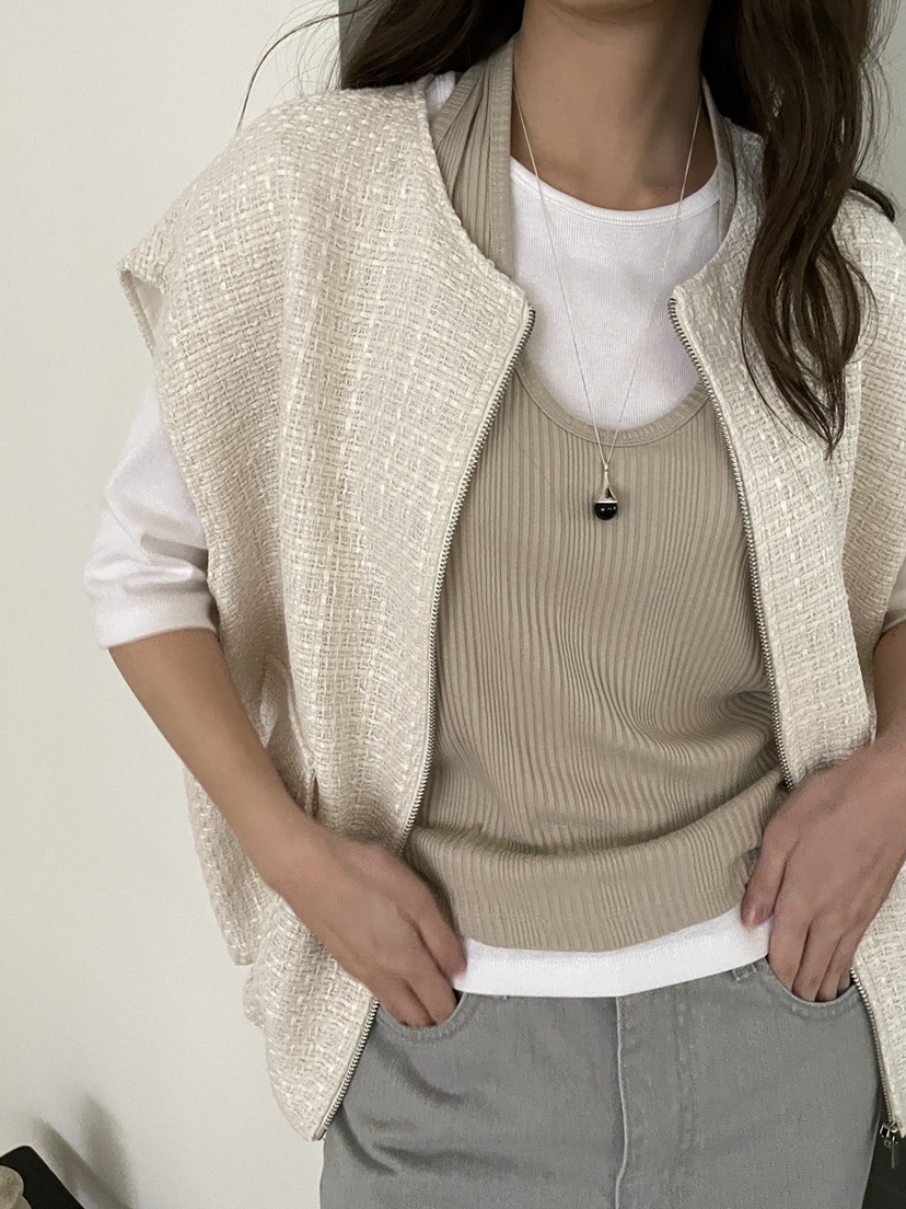 ATHEA韓國代購女士新款真品職業熱賣26春夏馬甲不含內搭粗花呢ATHEA馬甲