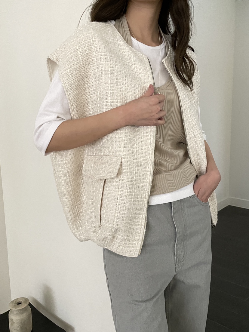 ATHEA韓國代購女士新款真品職業熱賣26春夏馬甲不含內搭粗花呢ATHEA馬甲