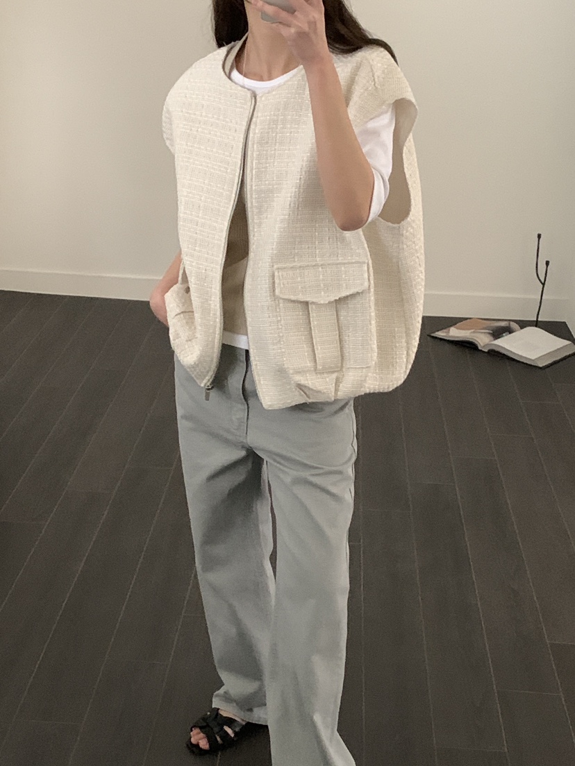 ATHEA韓國代購女士新款真品職業熱賣26春夏馬甲不含內搭粗花呢ATHEA馬甲