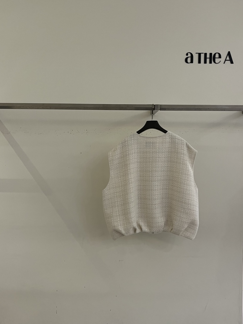 ATHEA韓國代購女士新款真品職業熱賣26春夏馬甲不含內搭粗花呢ATHEA馬甲