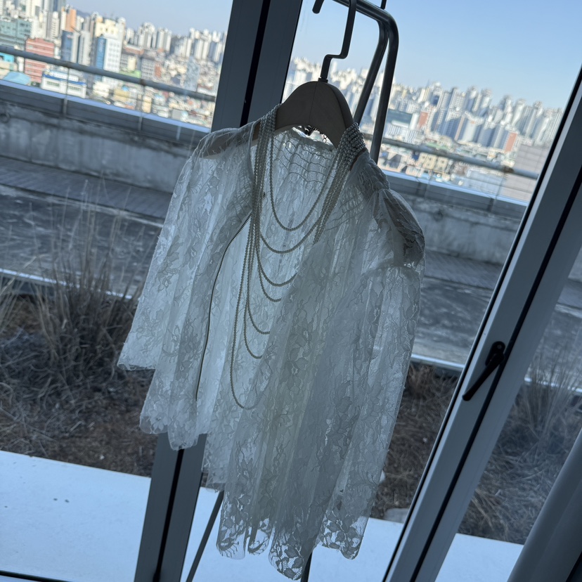 JENNY 1976東大門代購女裝新品真品襯衫蕾絲衫不含項鏈蕾絲JENNY 1976襯衫/蕾絲衫