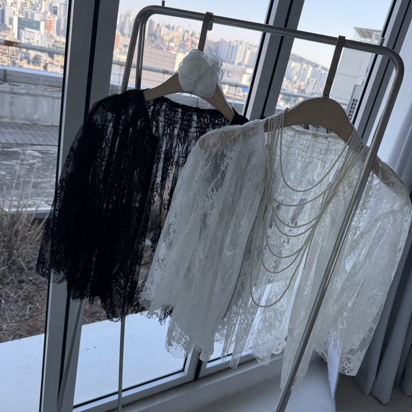 JENNY 1976東大門代購女裝新品真品襯衫蕾絲衫不含項鏈蕾絲JENNY 1976襯衫/蕾絲衫