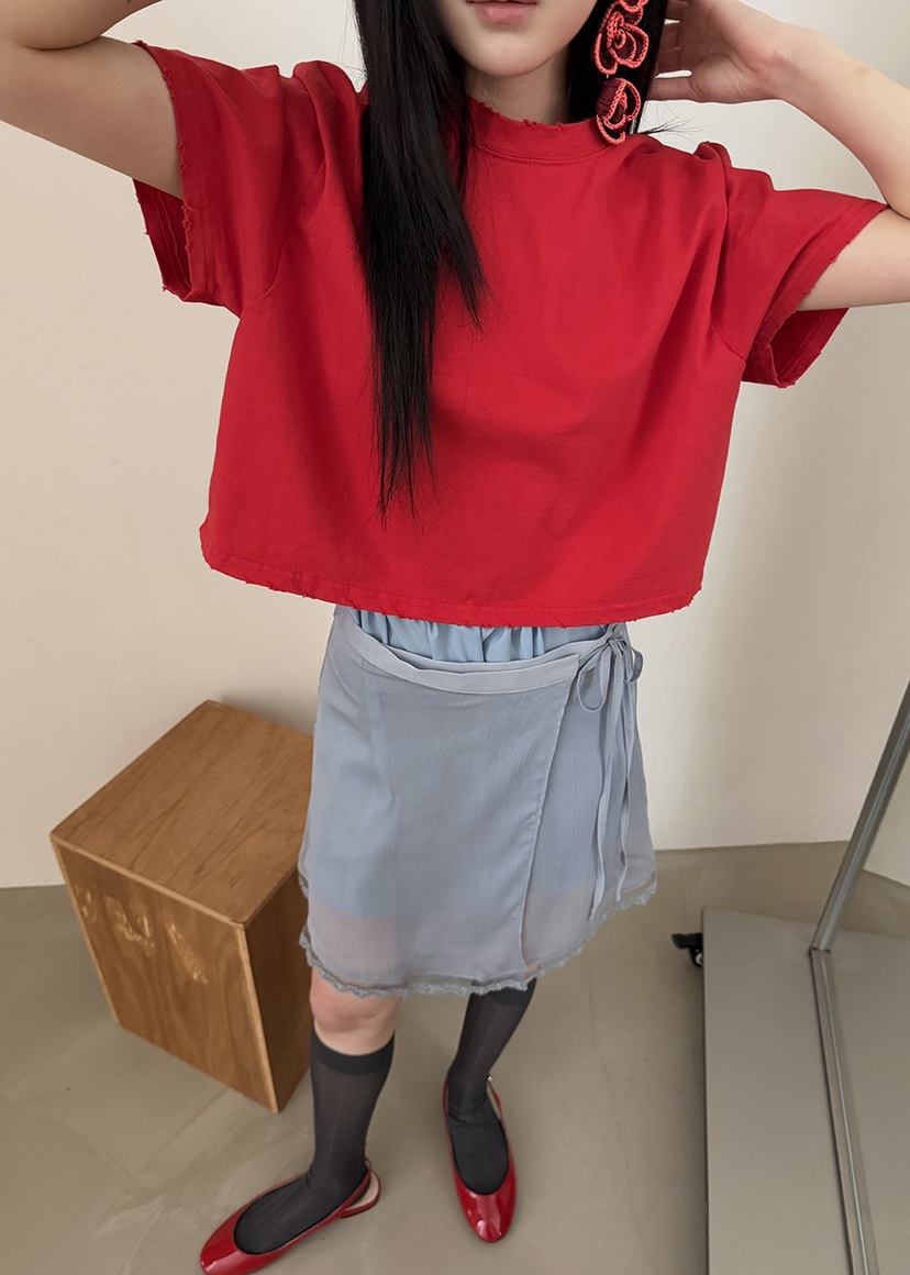 AMOOD韓國直郵實拍女士新品熱賣26春夏時尚職業半身裙中短裙AMOOD半身裙/中短裙