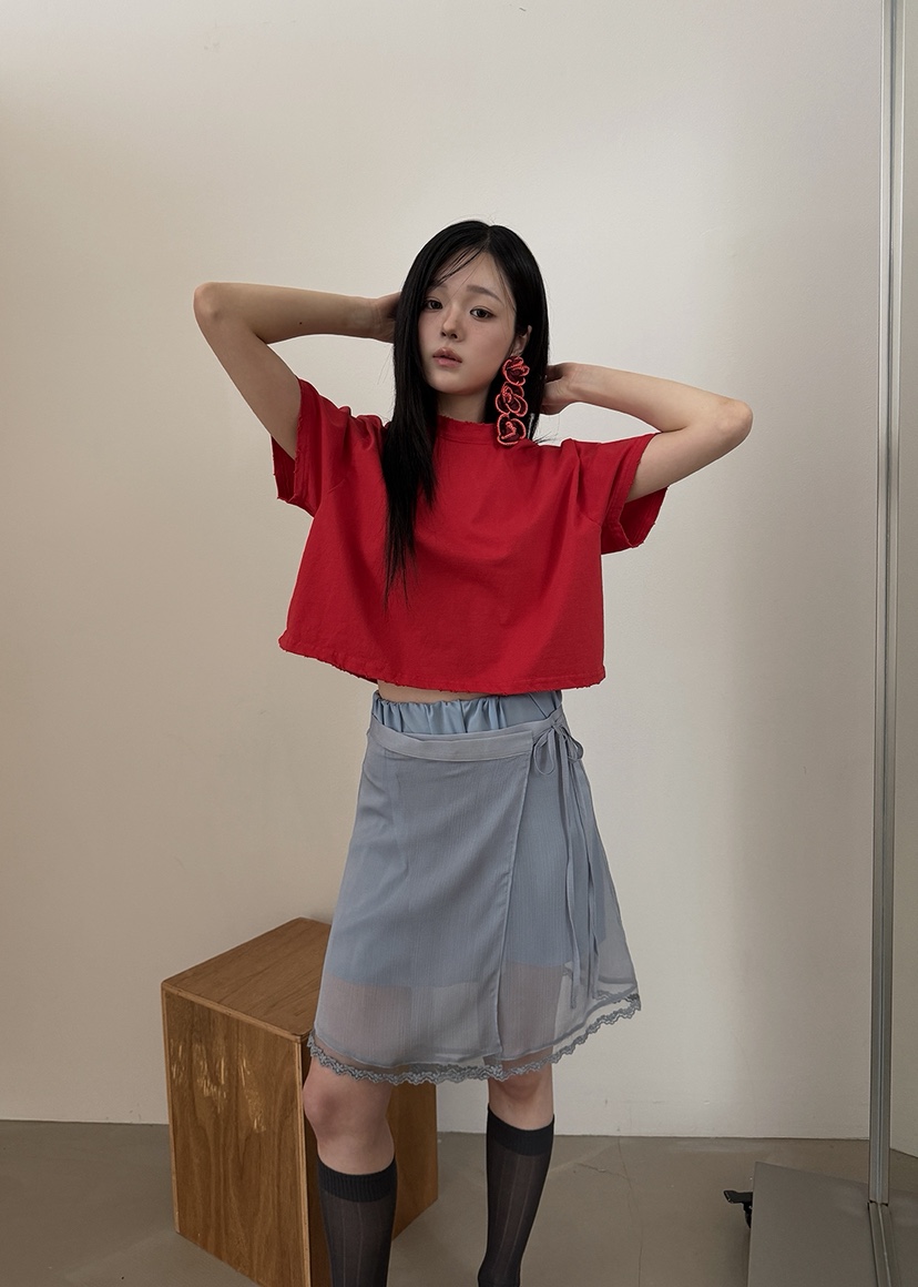 AMOOD韓國直郵實拍女士新品熱賣26春夏時尚職業半身裙中短裙AMOOD半身裙/中短裙