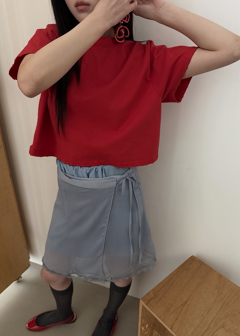 AMOOD韓國直郵實拍女士新品熱賣26春夏時尚職業半身裙中短裙AMOOD半身裙/中短裙