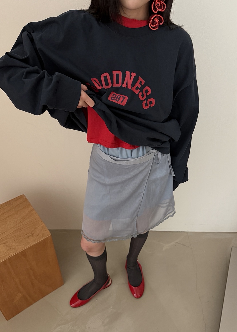 AMOOD韓國直郵實拍女士新品熱賣26春夏時尚職業半身裙中短裙AMOOD半身裙/中短裙