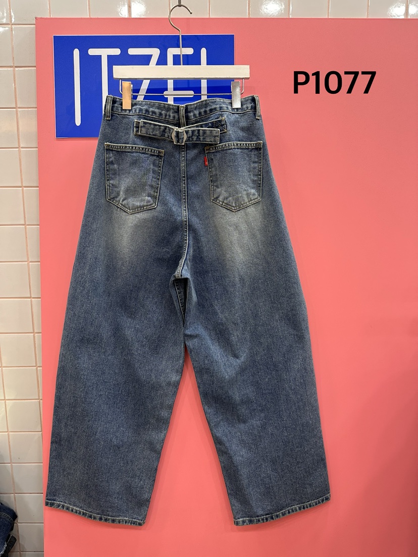 ITZEL韓國直郵實拍女裝新品熱賣推薦26春夏職業休閑牛仔褲ITZEL牛仔褲