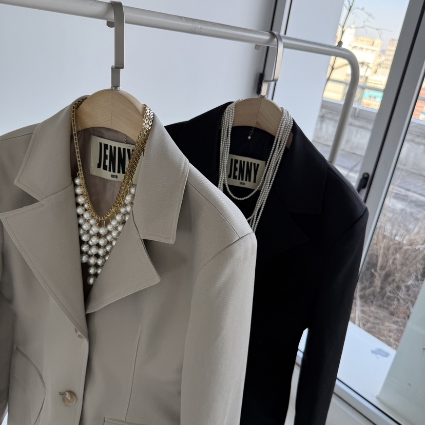 JENNY 1976韓國直郵女裝新款休閑26春夏真品夾克不含項鏈JENNY 1976夾克
