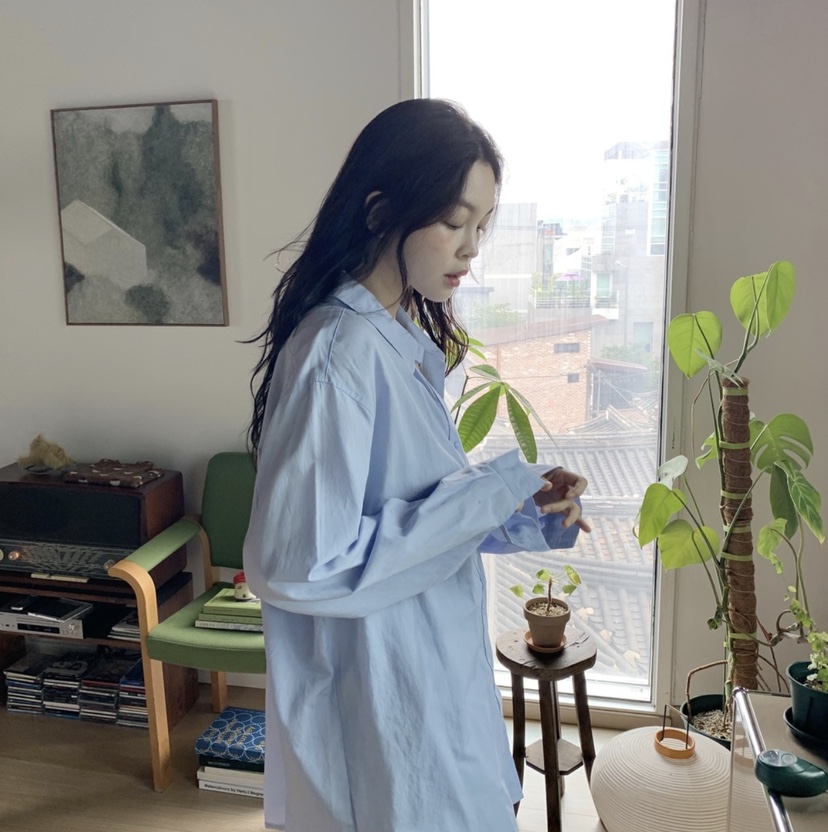 LETAILOR韓國東大門直郵女士新品休閑人氣襯衫蕾絲衫寬松LETAILOR襯衫/蕾絲衫