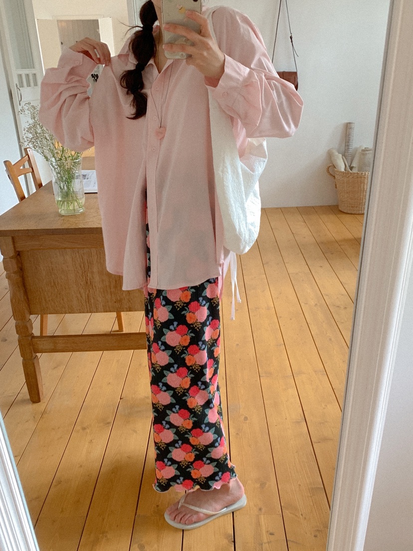 LETAILOR韓國東大門直郵女士新品休閑人氣襯衫蕾絲衫寬松LETAILOR襯衫/蕾絲衫